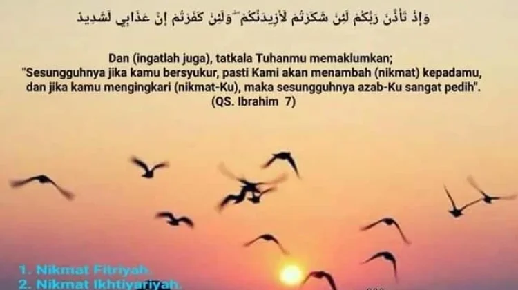 Empat Nikmat Wajib Disyukuri Setiap Waktu