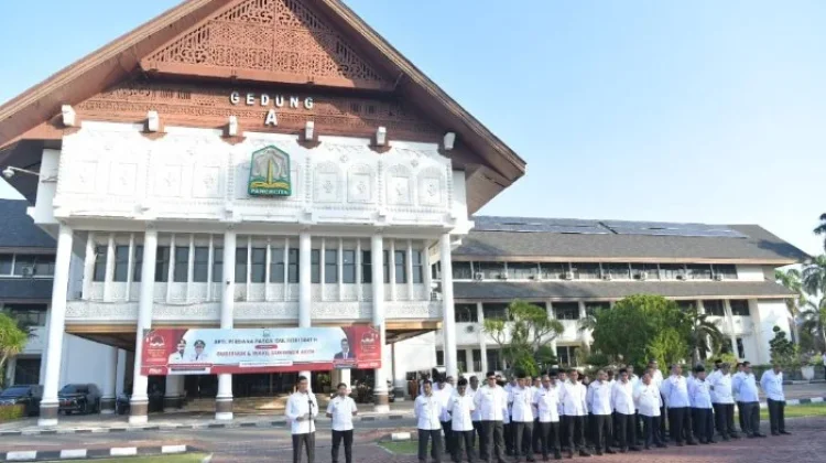Sekda Aceh Pimpin Apel Perdana Pascalebaran ASN
