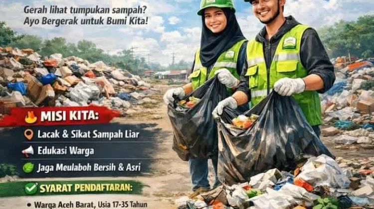 DLH Aceh Barat Buka Relawan Satgas Sampah