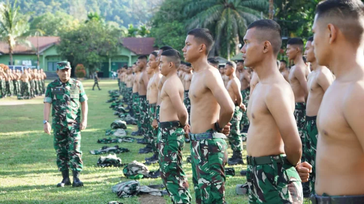 Dandim 0110/Abdya Sambut Kunker Pejabat Kodam IM di Yon TP 958/RM