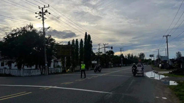 Satlantas Polres Aceh Jaya Intensifkan Pengaturan Lalu Lintas