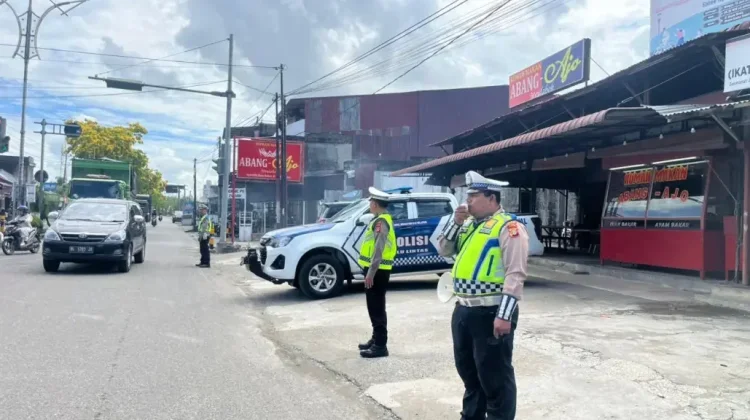 Satlantas Aceh Barat Gelar Meupep-Pep Tertib Lalu Lintas