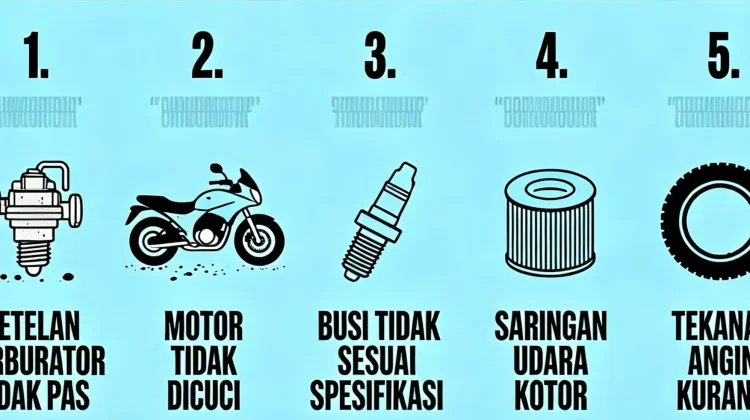 Berikut 5 Penyebab Motor Boros BBM