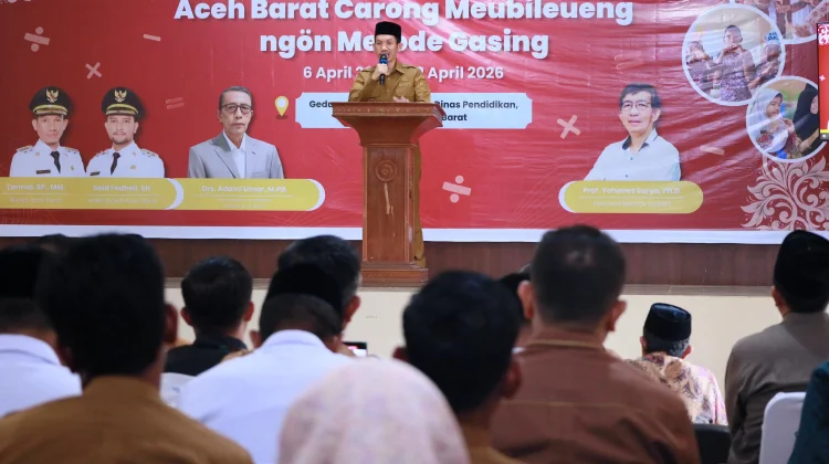 Bupati Aceh Barat Buka Kegiatan Cara Berhitung Ala Gasing