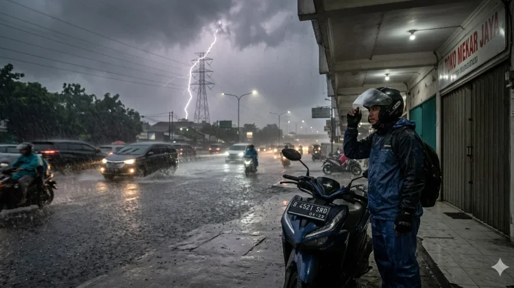 Hujan Deras dan Angin Kencang Melanda, Berikut Panduan Keselamatan di Jalan