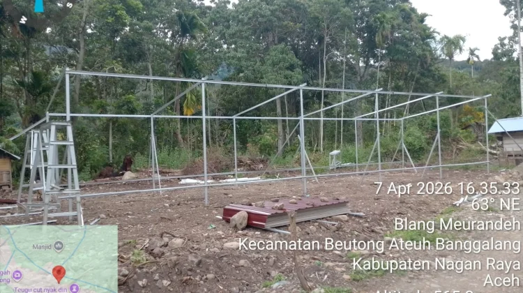 BNPB Klaim Huntara Nagan Raya Rampung 100 persen
