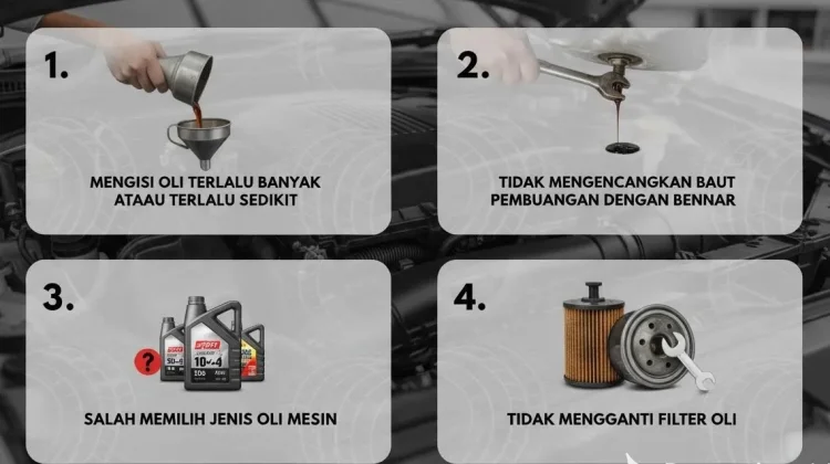 Berikut 4 Kesalahan saat Mengganti Oli Mobil Sendiri