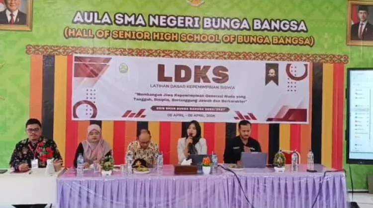 Estafet Kepemimpinan di SMAN Bunga Bangsa Dimulai lewat LDKS Osis