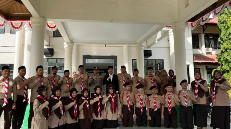 Bupati Aceh Barat Lepas Keberangkatan Pramuka Mengikuti Seleksi Jambore