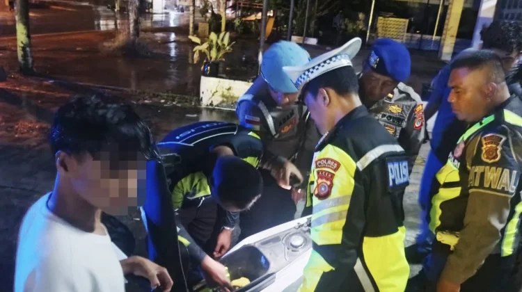 Patroli Dini Hari, Polisi Amankan Remaja dan Motor Diduga Balap Liar di Aceh Barat
