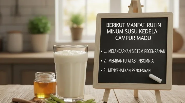 Berikut Manfaat Rutin Minum Susu Kedelai Campur Madu