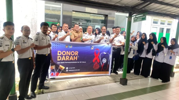 Lapas Meulaboh Gandeng RSUD Cut Nyak Dhien Donor Darah