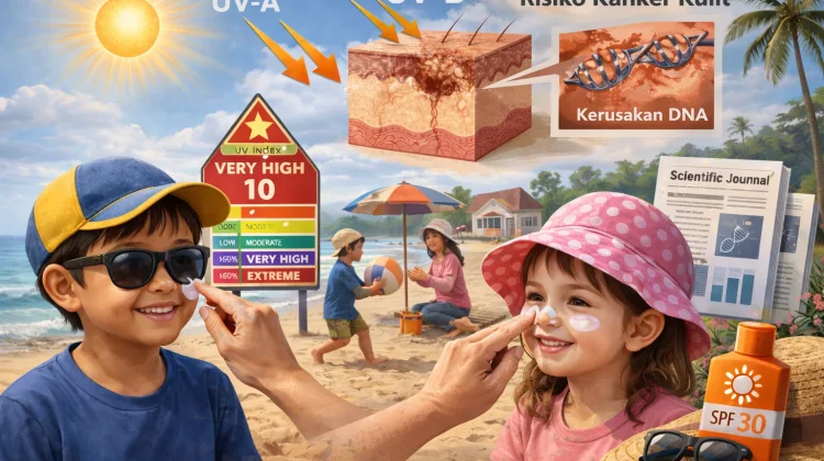 Sunscreen Bukan Cuma Tren, Ini Benteng Anak dari Kanker Kulit