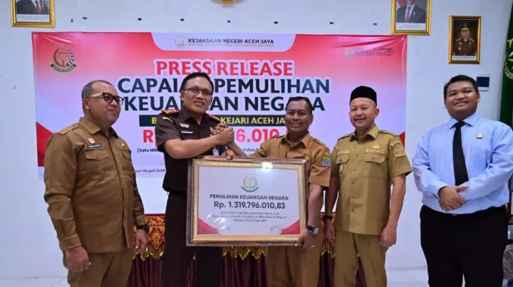 Bupati Apresiasi Kejari Aceh Jaya, Pemulihan Keuangan Negara Capai Rp1,319 Miliar