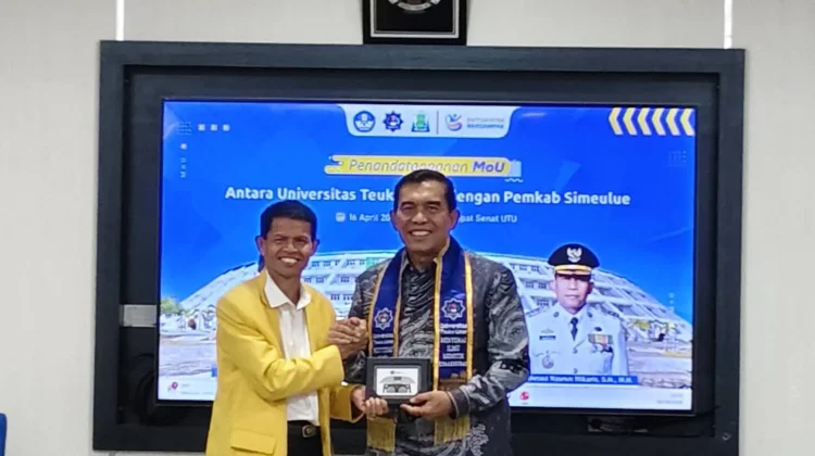 Bupati Simeulue dan Rektor UTU Teken MoU Kerjasama Tri Dharma Perguruan Tinggi