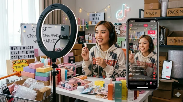 Pelaku Industri Gen Z, Modal Live Tiktok Omset Ngalahin Minimarket