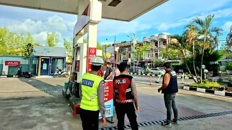 Polres Aceh Barat Monitoring Harga BBM, Stok Aman dan Situasi Kondusif