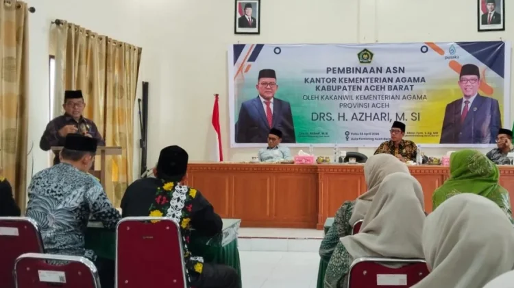Kakanwil Kemenag Aceh Tekankan Pelayanan Prima ASN