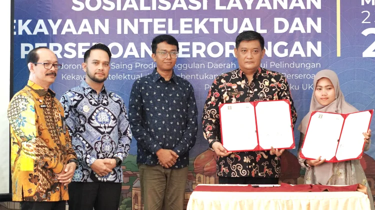 Sosialisasi KI, Kemenkum Aceh Perkuat Daya Saing UMK dan Pelindungan Hukum