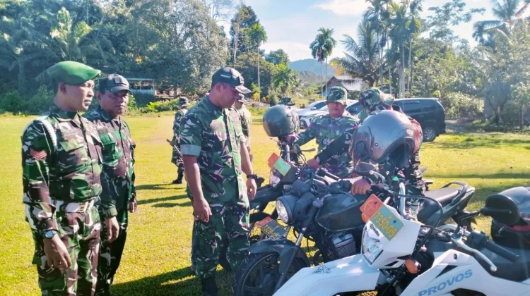 Dandim 0110/Abdya Cek Kendaraan Personel