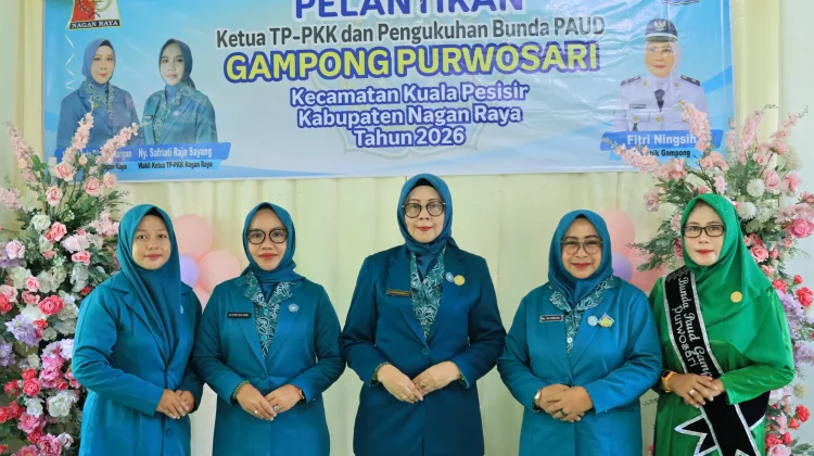 Ketua PKK Nagan Raya Kukuhkan Pengurus Bunda Paud