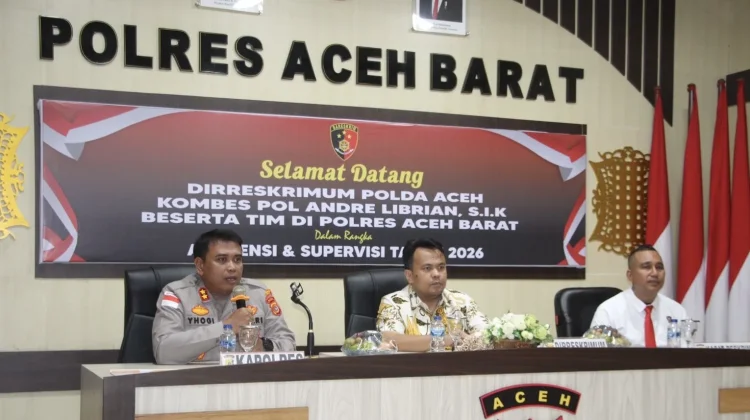Dir Reskrimum Polda Aceh Supervisi Kinerja Reskrim Polres Aceh Barat