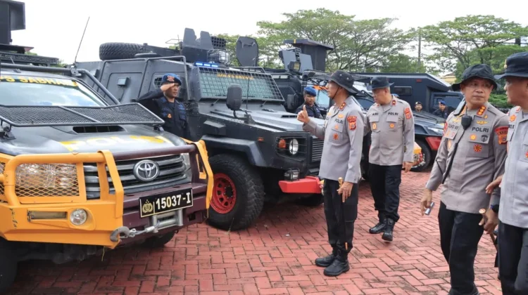Polda Aceh Simulasi Sispam Kota