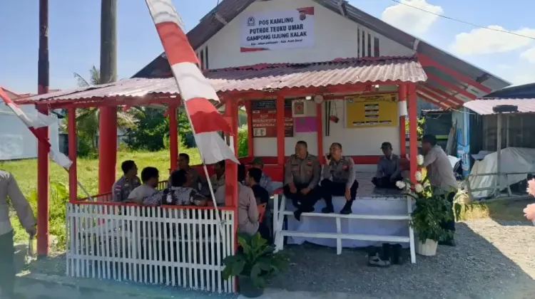 Polres Aceh Barat Nilai Pos Satkamling, Perkuat Keamanan Warga