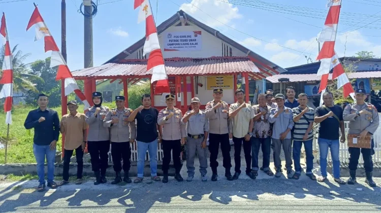 Sat Binmas Polres Aceh Barat Turun Langsung Nilai Pos Satkamling