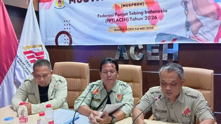 Aklamasi, Roni Guswandi Terpilih Menjadi Ketum FPTI Pengprov Aceh