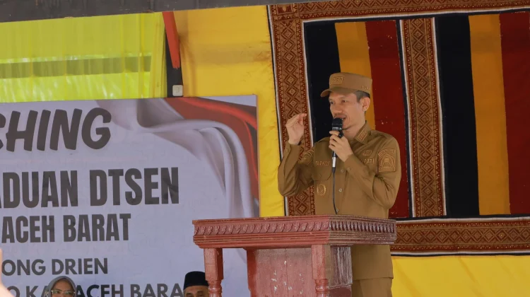 Bupati Aceh Barat Luncurkan Posko DTSEN