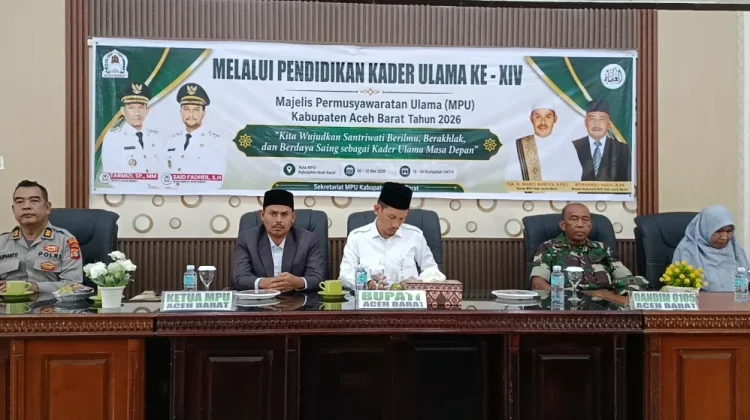 MPU Aceh Barat Gelar Pendidikan Kader Ulama (PKU) Angkatan XIV Tahun 2026