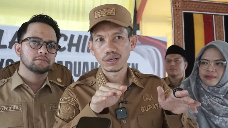 Bupati Tarmizi Pastikan Huntara Layak ditempati, Huntap Segera Dibangun