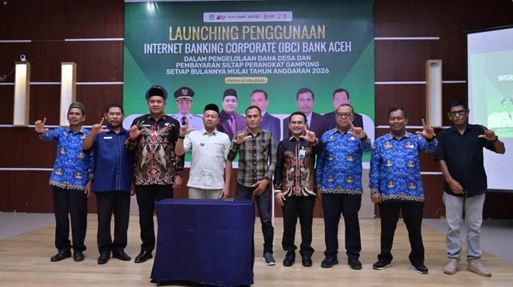 Bupati Aceh Jaya Luncurkan IBC Bank Aceh untuk Pengelolaan Dana Desa