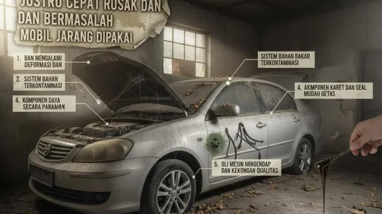 Justru Cepat Rusak dan Bermasalah Mobil Jarang Dipakai