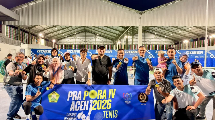 Pelti Aceh Barat Lolos Prapora IV Cabang Olahraga Tenis Lapangan