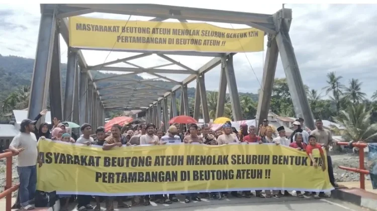 Masyarakat Beutong Ateuh Gelar Aksi Tolak Tambang