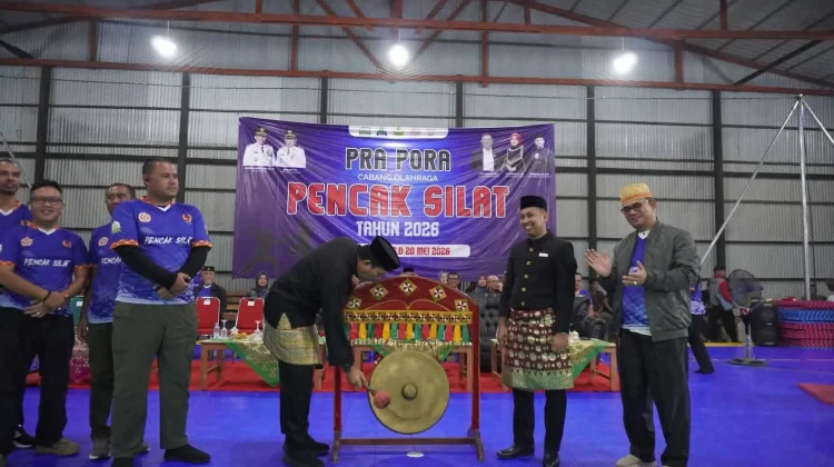 Bupati Simeulue Buka Pra - PORA Pencak Silat Wilayah II