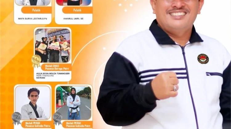 H. Affan Alfian Bintang Apresiasi Prestasi Atlet Taekwondo Pra PORA