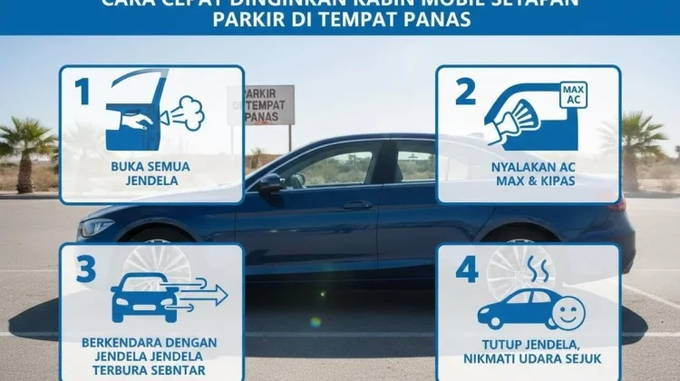 Cara Cepat Dinginkan Kabin Mobil Setelah Parkir