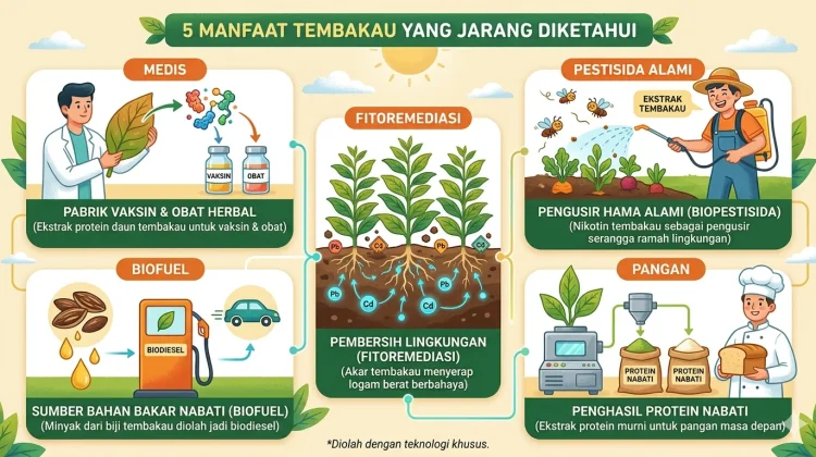 5 Manfaat tembakau