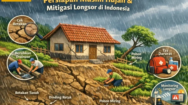 Cara Mengantisipasi Bahaya Longsor di Musim Penghujan