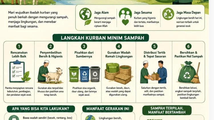 DLH Aceh Barat Luncurkan Inturuksi Panduan Gerakan Bertajuk “Kurban Minim Sampah"