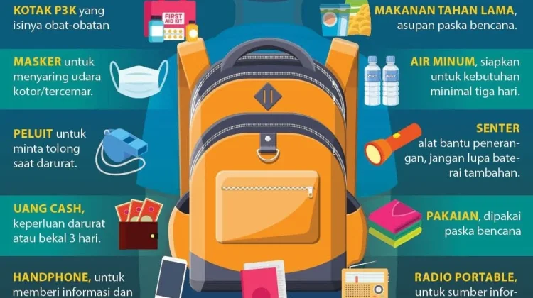 Tips Menyiapkan Tas Darurat saat Bencana