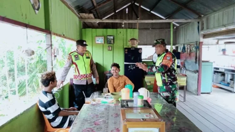 TNI-Polri Patroli Gabungan Jaga Harkamtibmas Sungai Mas