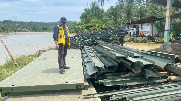 Sinergi Pemerintah Aceh dan TNI, Pemasangan Jembatan Bailey di Sawang Dikerjakan