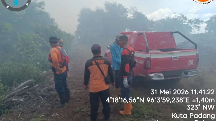 Kebakaran Lahan Seluas 2 Hektare Terjadi di Kecamatan Bubon