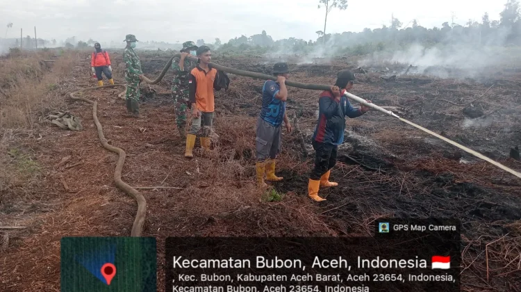 Karhutla Aceh Barat Hanguskan 24 Hektare Lahan Warga