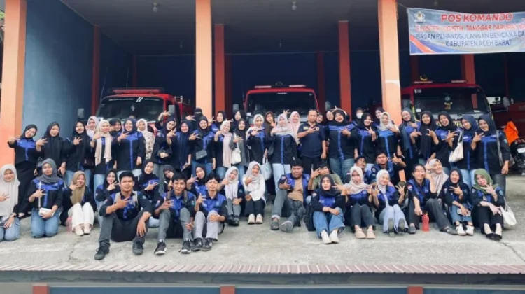 BPBD Aceh Barat Edukasi Mahasiswa UTU tentang Manajemen Bencana