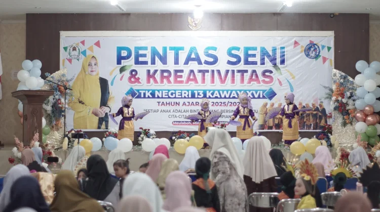 TK Negeri 13 Kaway XVI Gelar Pentas Seni dan Kreativitas Anak